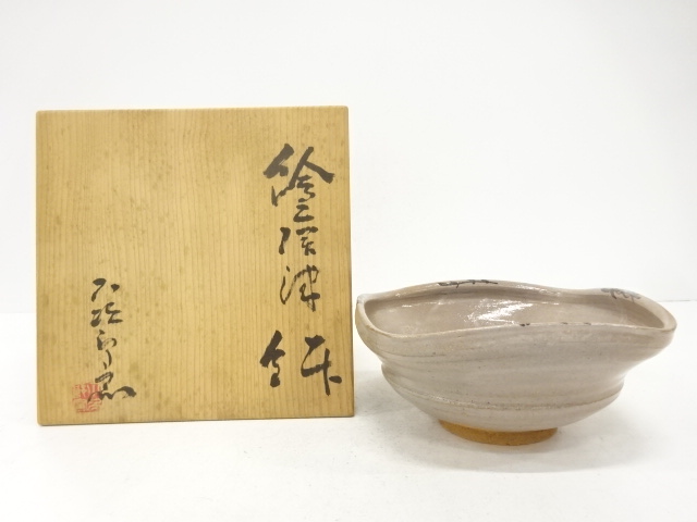 Karatsu ware, bowl, Kojiro Kiln ware, painted Karatsu